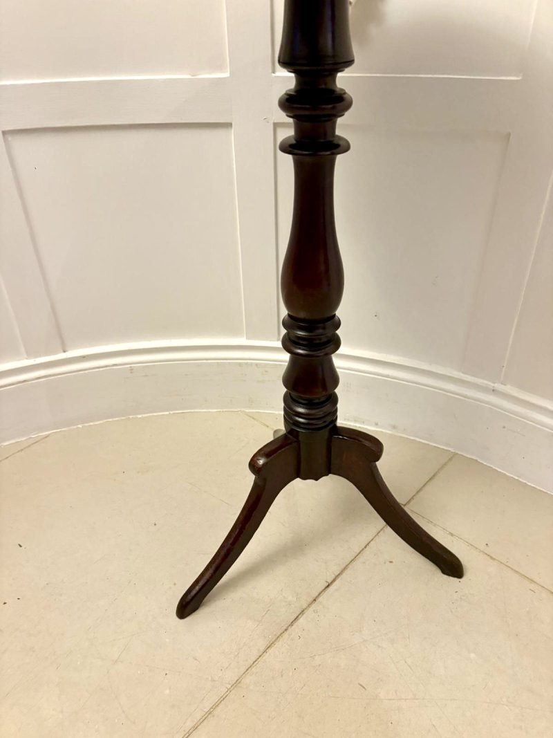 Antique Quality Mahogany Tripod Side / Lamp Table
